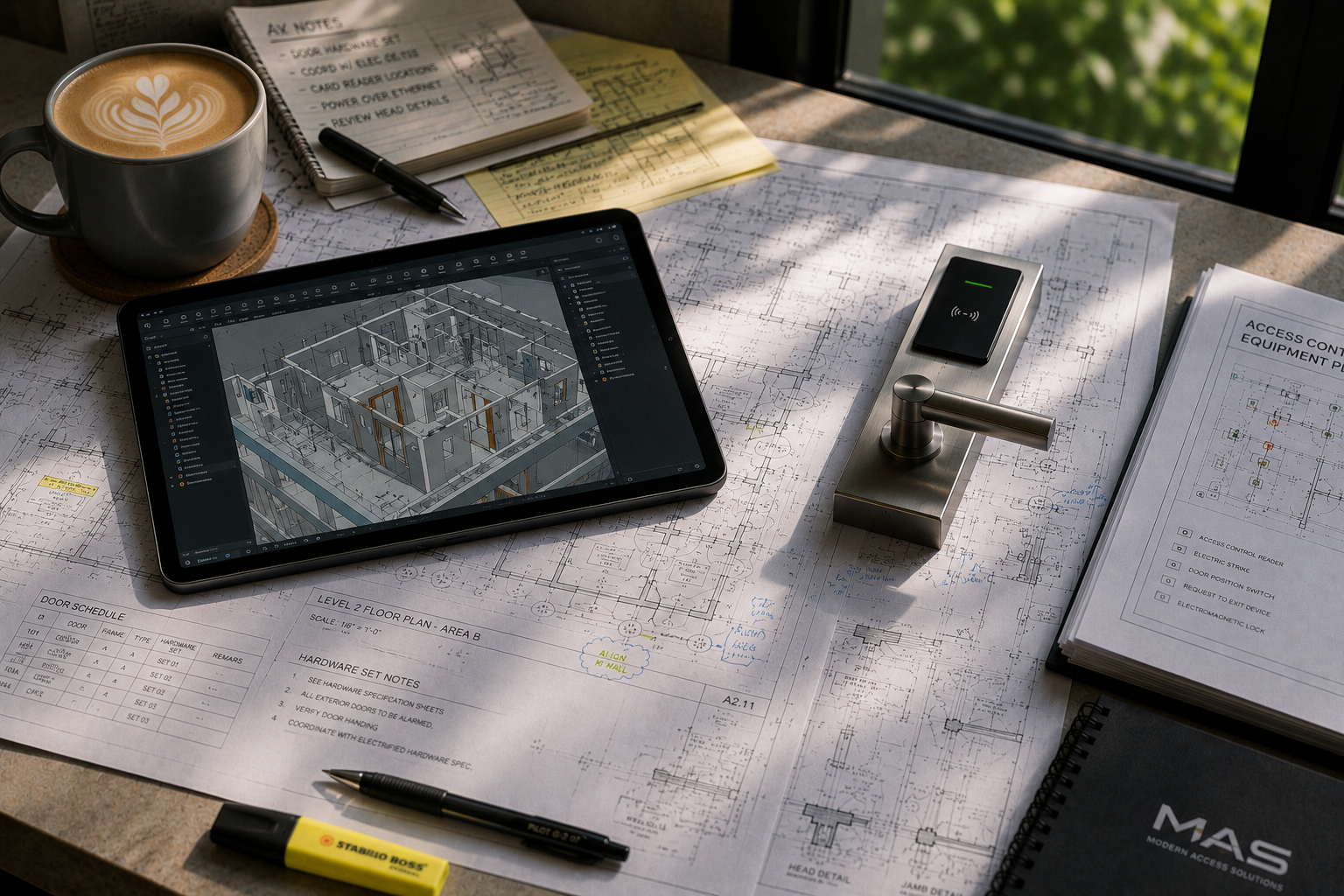 Access control design and BIM coordination workspace