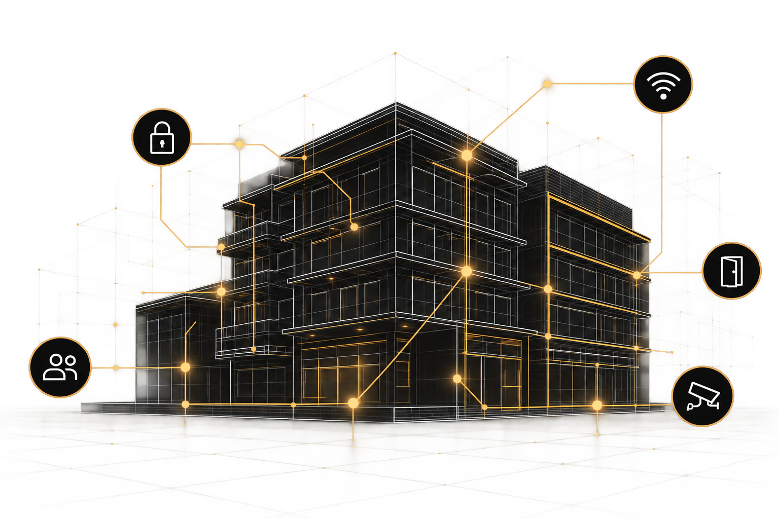 Connected building technology and access control infrastructure